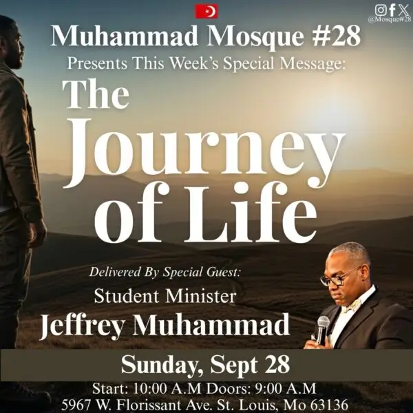 Student Minister Jeffrey Muhammad The Journey Of Life September 28th 2025 MP4