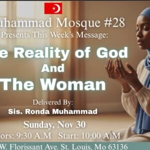 Student In The Ministry Ronda Muhammad The Reality Of God And The Woman Nov 30th 2025 MP4