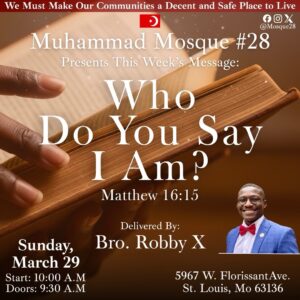 Student In The Ministry Robby X Who Do You Say I Am? March 29th 2026 MP3